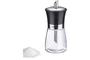 Westmark Zuccheriera, Capacità: 190 ml, Vetro/Acciaio Inox/Plastica, Blacky, Trasparente/Nero/Argento, 63592260