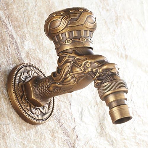 European garden antique copper washing machine tap thick MOP single cold tap-A
