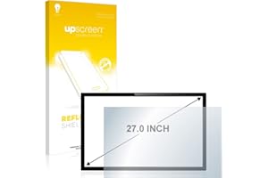 upscreen 27" Protector Pantalla Mate para PCs de panel táctil con 27 pulgadas (68.6 cm) [598 mm x 336 mm, 16:9] – Antireflejos, Anti-Huellas