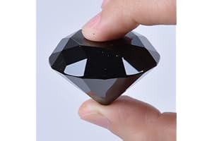 LONGWIN 40mm W Cristal Diamant Presse-papiers Ornement Décorations De Lieu De Maison Couleur Unie Noir