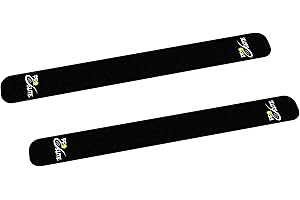 PRO ELITE COMPLEMENTOS DE PADEL Pro Elite. Dos Protectores rugosos para Palas de Padel. Color Negro. 40 * 3,7 * 0,6m.m. Fabricamos en España.