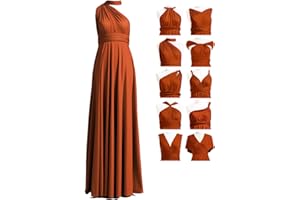 72styles Multiway Bridesmaid Dresses, Infinity Wrap Dress, Maxi Long, Plus Size, Elegant Formal Wedding Guest Dress for Evening Prom Ball, Special Occasion