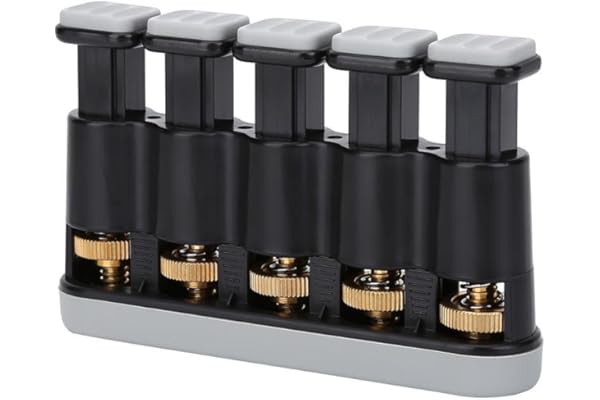 Drfeify Exerciseur à Main Réglable, entraîneur de Doigts de Tension Accessoire pour Piano Guitare