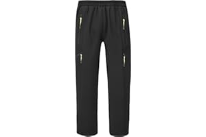 CAMLAKEE Pantalons de Randonnée pour Garçons et Filles, Softshell d'hiver, Pantalons Doublés en Polaire Enfants