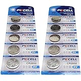 10 x CR2032 3V Lithium Knopfzelle 210 mAh ( 2 Blistercards a 5 Batterien ) Markenware PKCELL