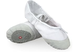 DoGeek Chaussures de Ballet, Chaussures de Gymnastique, Chaussures de Ballet, Chaussures de Danse, Chaussures d'entraînement pour Filles, Femmes, Enfants de 22 à 44 (Veuillez Choisir Une Taille Plus