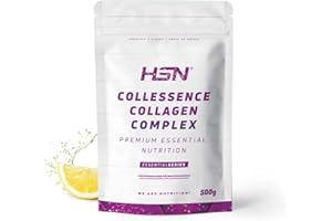 HSN Colágeno Bovino Hidrolizado y Magnesio (Malato Citrato Bisglicinato) en Polvo - Collessence Colágeno Complex | Limón 500g | No Incluye Dosificador | No-GMO, Sin Gluten ni Lactosa ni Pescado