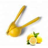 Deconox Paslanmaz &Ccedil;elik Statik Boyalı Limon ve Narenciye Sıkacağı | Ergonomik ve Dayanıklı | 24cm (SARI)