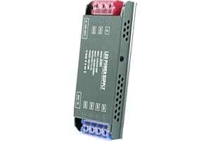 BRIMETI 24V LED Driver 150W LED Transformer AC 240V to DC 24 Volt 6,25A Ultra Slim Power Supply Constant Low Voltage Switching, Adapter for Strip Light Cabinet Lights