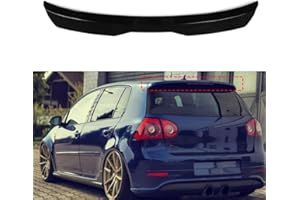 QDFGNKBAI Auto Heckspoiler für VW Golf 5 MK5 R32 GTI R, Dachspoiler,Kofferraumspoiler,Umbauzubehör,Dekoration Zubehör,A/Glossy Black