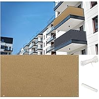 Zioaxxic Balkon Sichtschutz Ohne Bohren 50×200CM Balkonsichtschutz Blickdichte, SchüTzen Sie Ihre PrivatsphäRe Uv…