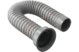 DRHOMEAM Abflussschlauch für Küchenspüle, flexibel, 40/60/80/100/120 cm, flexibler Abflussschlauch für Küchenspüle (60 cm)