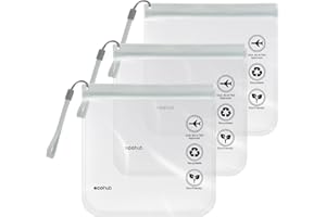 ECOHUB Neceser Transparente Viaje Avion, 3 Piezas Bolsa de Aseo con Asa, 20x20cm Bolsa liquidos Avion pequeño, 1L Organizador de Maquillaje,Viajes Accesorios para Hombre Mujer (Gris)