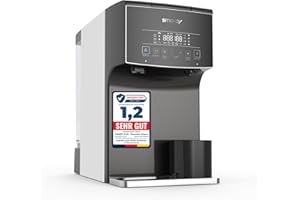 smardy blue zagora Premium Osmoseanlage ohne Wasseranschluss | Mobile Auftisch Umkehrosmoseanlage - UV Sterilisation, 4 Temperaturstufen, Tee-/Kaffee-Funktion, SMART TOUCH Display, QuickChange Filter