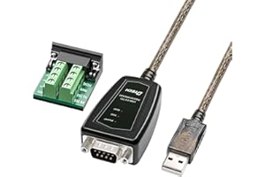 DTech USB to RS485 RS422 R232 Serial Adapter with Breakout Board LED Lights Supports DC5V for Multi-Kind Control Devices Windows 10 8 7 XP Mac (1.5m (3 in 1 interface))