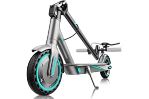 HIQIS Patinete Eléctrico Adultos, Scooter Electrico 350W/500W, Velocidad Máxima 25 km/h, Autonomía de 30-45 km, Carga de 120kg, Scooter Electrico Plegable, Frenado Dual, App Móvil