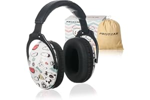 PROTEAR Protections auditives SNR 28 dB pour enfants - Casque Anti Bruit Enfant idéale pour les enfants sous les feux d'artifice,les événements sportifs et les environnements bruyants（Panda）