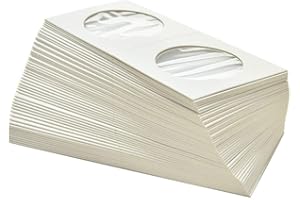 byou Cartoncini per Monete,Cardboard Coin Holder 100 Pezzi 50 * 50mm per Moneta Collezione Conservazione Protezione 2Dimensioni 25mm 31.5mm