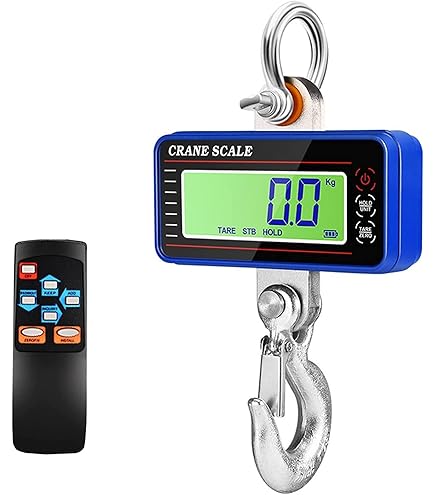 Digitale hangende weegschaal kraanweegschaal 1500 kg, zware elektronische hangende weegschaal met nauwkeurige sensoren en LCD-achtergrondverlichting voor boerderijjacht, vissen (zwart Digitale hangende weegschaal kraanweegschaal 1500 kg, zware elektronische hangende weegschaal met nauwkeurige sensoren en LCD-achtergrondverlichting voor boerderijjacht, vissen (zwart