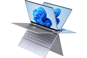 BMAX Y13 2 en 1 Ordenador portátil, táctil Convertible Notebook de 13.3” FHD 1080P Pantalla (Intel Quad Core N4120, 8GB RAM, 256GB SSD, Windows 10)