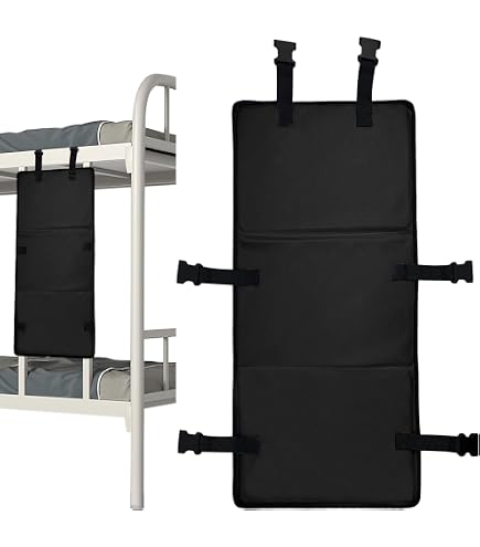2 Schwarze Etagenbett-Leiterhaken – Aus Eisen, Mit PVC-Beschichtung, Belastbar Bis 22,7 Kg