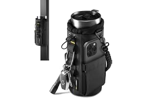 Spigen Life Magnetisk Vattenflaskaväska med Telefonficka | Lämplig för flaskor på 20-40 oz, med MOLLE-system, dragskoförslutning, D-ring och vattenavvisande design