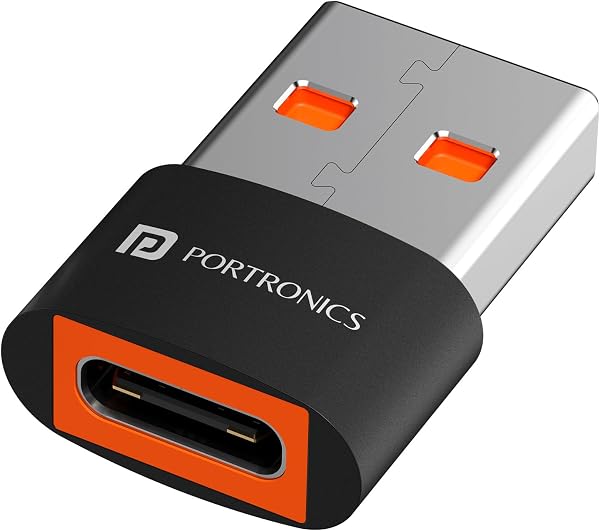 Portronics Bridge X USB 3.0 Type C Female to USB Male OTG Adapter, 5Gbps…