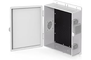 CHENGPI Scatola Derivazione Esterna, Scatola Stagna Elettrica Da Esterno, Scatola Elettrica Da Parete, Alloggiamento In Plastica ABS, Scatola Elettrica Da Esterno - 40x28x10.5cm