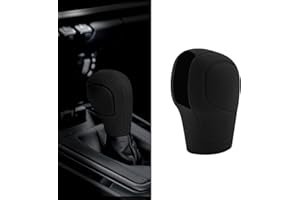 Car Gear Shift Knob Cover, Universal Protect Accessories, Silicone Automatic Protector for Most Cars (K1, Black)