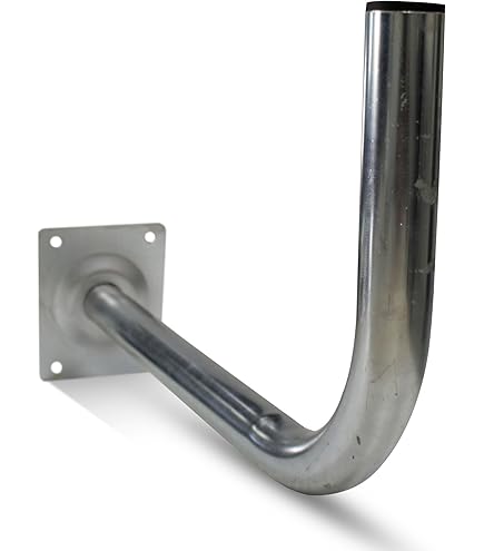 Supporto Per Parabola Dritto | Altezza 40 Cm | Per Palo Da 40 Mm | Antenna Parabolica - Foto 2