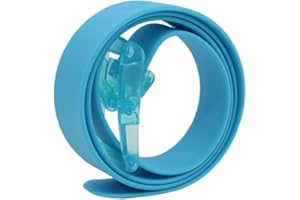 MESHIKAIER 45 * 1.4 Pouces Bonbon Couleur Fashion Ceinture Unisexe en Silicone avec Boucle Plastique