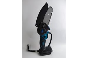 VKE Motosierra Eléctrica Telescópica Hasta 230cm, VKE 2-en-1 Mini Motosierra Bateria con 2 Baterías y bolsa de almacenamiento, Sierra Electrica Podar Arboles (Sólo incluye motosierra 4 Sin baterías)