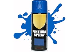 BESCH Pintura Spray 400ml para Metal/Madera/Plástico (Azul Metalizado, 1 Bote)