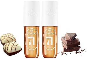 AOSEIENS Lot de 2 sprays parfumés brésiliens pour femme - Spray parfumé longue durée - Parfum pour cheveux et corps - Eau de toilette hydratante - Hydrate la peau - 90 ml