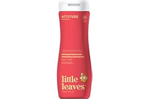 ATTITUDE Shampoo and Body Wash for Kids, EWG Verified Hair and Body Cleanser, Dermatologically Tested Soap, Plant and Mineral Based Bath Products, Vegan, Mango, 473 mL