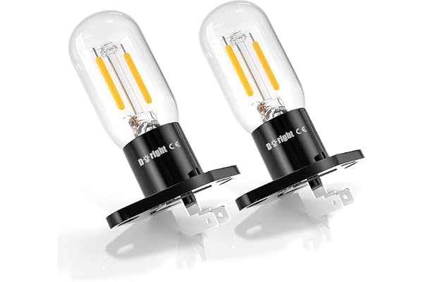 DoRight Z187 Base Mikrovågsugn glödlampa 3,5 W 240 V filamentljus 25 W ekvivalenta glödlampor för Z187 mikrovågsugnsugn, varm