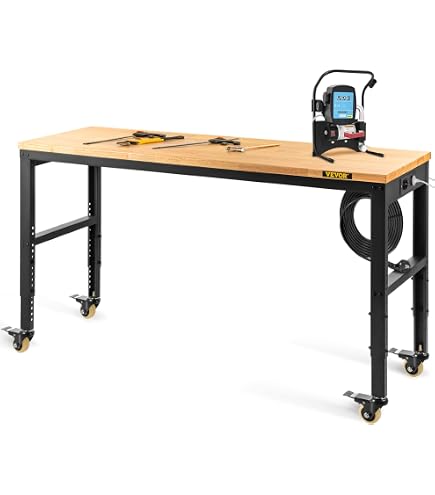 Table De Soudage Pliable COSTWAY - Hauteur Réglable 70,5-93,3cm, Charge 450kg, Plateau 107x53cm - 3