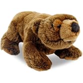 Animals Of The World Boz Ayı Kukla Peluş Oyuncak, T&uuml;m Beden, 30cm