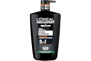 L'Oréal Men Expert XXXL 5in1 Duschgel und Shampoo für Männer, Duschbad zur Reinigung von Körper, Haar und Gesicht, Herren Kör