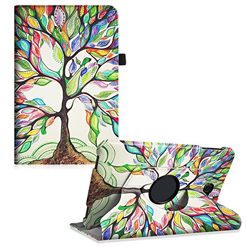 Fintie Samsung Galaxy Tab A 10.1 Hülle - 360° Drehbarer Stand Smart Cover Case Schutzhülle Tasche Etui mit Ständerfunktion Auto Schlaf / Wach Funktion für Samsung Galaxy Tab A 10,1 Zoll T580N / T585N Tablet (2016 Version), Liebesbaum
