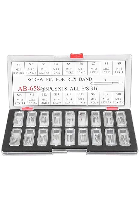 360 Goupilles Fendues Acier Inoxydable Pour Bracelet Montre 6-23mm + 2 Outils De Retrait