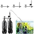 Tomshine Aquarium DIY CO2 Generator System Kit CO2 Generator System with Solenoid Valve Bubble Counter & Check Carbon Dioxide Reactor Kit for Plants Aquarium