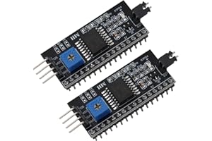 Heevhas Piastra adattatore interfaccia seriale I2C IIC per display LCD 1602 e 2004 (2 pezzi)
