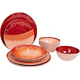 Bo-Camp - Dinnerware - Halo - 12 Pieces - Terra