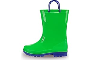 EUXTERPA Children's Wellington Boots, Waterproof Rain Boots, Non-Slip Rain Shoes for Boys and Girls