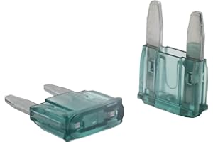 5 szt. SeKi mini bezpiecznik wtykowy 1A czarny; samochodowy 32 V/DC płaski łódź przyczepa ciężarowa przyczepa kempingowa