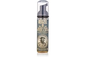 ‎REUZEL Reuzel Beard Foam - Scented Cream that Reduces Beardruff and Itchy Skin - Men's Grooming Conditioner that Quickly Absorbs into Skin - Vegan Moisturizer for Him with an Everyman Fragrance - 70 ml