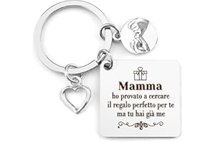 BOMEON Regalo Mamma,Regali Festa Della Mamma,Idee Regalo Per La Festa Della Mamma,Portachiavi Festa Della Mamma,Regalo Compleanno Mamma,Festa Della Mamma Regalo Originale Personalizzato,Regalo Neo Mamma