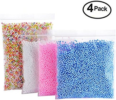Foam For Slime Balls – Colourful Polystyrene Beads Mini Pieces 0.25 – 0.. 35 inch (30000) Decorative Arts of the sphere art DIY Crafts Household Supplies for Slim, Craft of the Goat-Skin, Wedding and Party