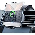 CENXI Wireless Car Charger for Sam sung Galaxy Z Fold 6 5 4 3 2, Fast Charging Phone Car Mount, Auto Clamping Air Vent Dashboard Car Phone Holder for Galaxy Z Fold Note